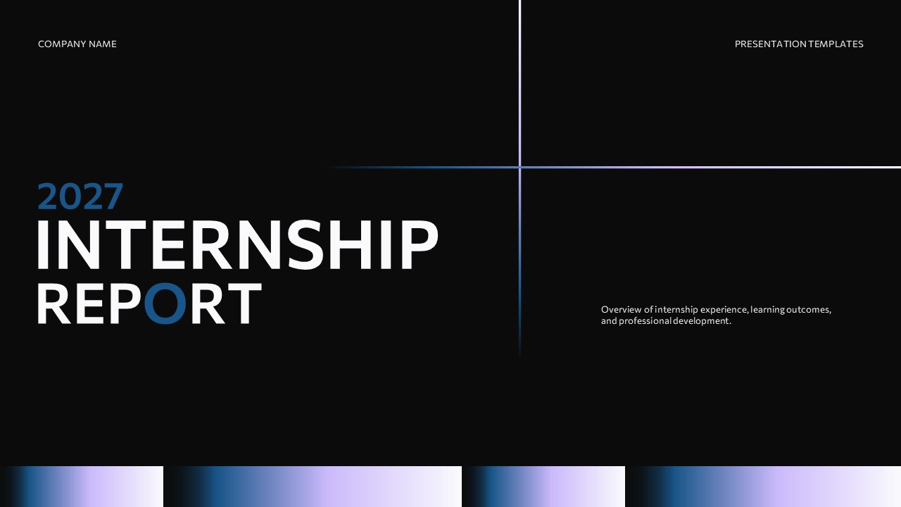 An Image that Shows Internship Report Template for PowerPoint and Google Slides