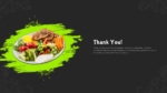 An Image That Shows Thank You Slide, Nutrition and Healthy Eating Habits template