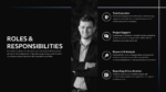 An Image That Shows Roles & Responsibilities Presentation Templates, Internship Report Template for PowerPoint and Google Slides