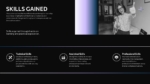 An Image That Shows Skills Gained Presentation Template PowerPoint Template, Internship Report Template for PowerPoint and Google Slides