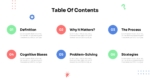 An Image That Shows a Table Of Contents Presentation Template, Editable Critical Thinking Training template for PowerPoint and Google Slides
