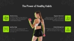 An Image That Shows The Power of Healthy Habits Presentation Template, Nutrition and Healthy Eating Habits template