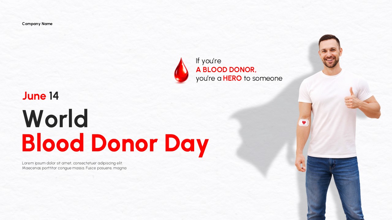 An Image That Shows a Free World Blood Donor Day Template