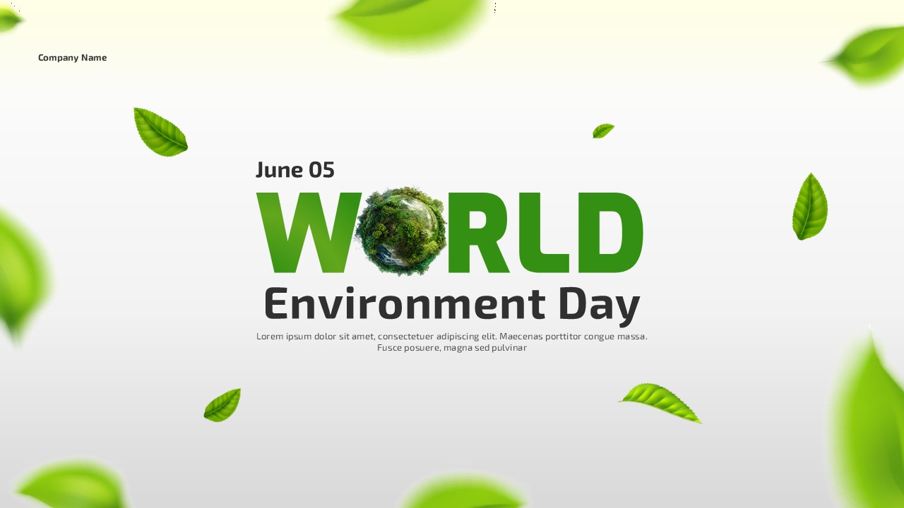 An Image That Shows Free World Environment Day Template for PowerPoint and Google Slides