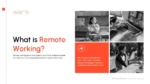 Why remote work matters slide highlighting benefits like flexibility, productivity, and cost efficiency