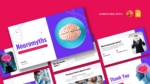 Neuromyths presentation template preview featuring neuroscience-themed slides with brain illustrations, educational layouts, DNA-inspired graphics, and modern designs for PowerPoint and Google Slides.