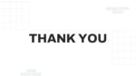 Thank you slide from Workplace Safety Meeting presentation template featuring a clean closing layout for workplace safety presentations.