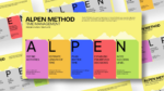 ALPEN Method Time Management PowerPoint template featuring five color-coded steps: Define Activities, Estimate Length of Time, Plan Buffer Time, Establish Prioritized Decisions, and Note Success Level for effective task planning and productivity.