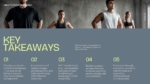 Key Takeaways presentation slide summarizing obesity and weight management insights, including lifestyle changes, GLP-1 medications, bariatric surgery, and prevention strategies, designed for healthcare, medical, and wellness presentations in PowerPoint and Google Slides.
