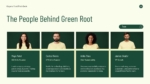 Organic Food Pitch Deck team slide introducing founders and leadership with professional profile layouts for PowerPoint and Google Slides.