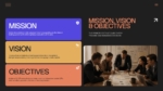 Mission, Vision and Objectives slide presenting the strategic principles, long-term vision, and business objectives of a stock trading operation.