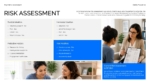 Psychiatric risk assessment slide covering suicidal and homicidal ideation, protective factors, risk modifiers, and current patient safety evaluation.