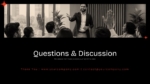 Questions and Discussion closing slide for a People Management Skills Workshop presentation