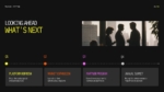 Town Hall Meeting future roadmap slide showing quarterly milestones for platform refresh, market expansion, partner programs, and annual summit.
