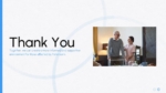 Closing slide for a Parkinson’s disease awareness presentation with patient support imagery
