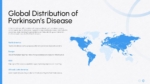 World map showing the global distribution of Parkinson’s disease