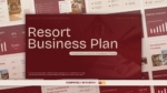 Resort business plan presentation featuring a luxury resort investment and development proposal.