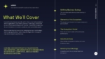 Business ecology agenda slide outlining ecosystem concepts, benefits, risks, and strategy.
