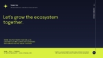 Business ecology closing slide encouraging collaboration, connected businesses, and shared value.